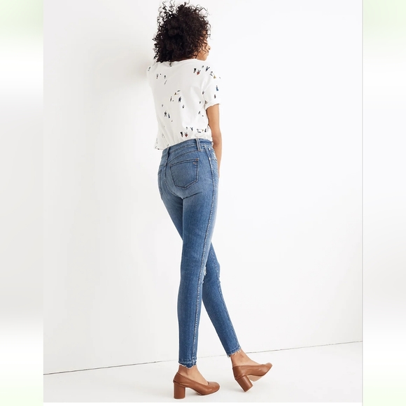 Madewell 10" High-Rise Skinny Jeans: Drop Step-Hem Edition/ 25. - Picture 2 of 15